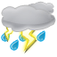 Light Thunderstorms and Rain